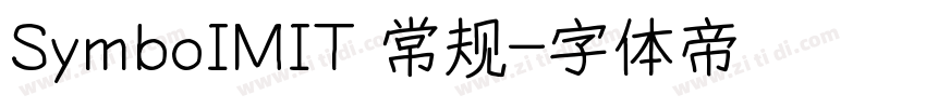 SymboIMIT 常规字体转换